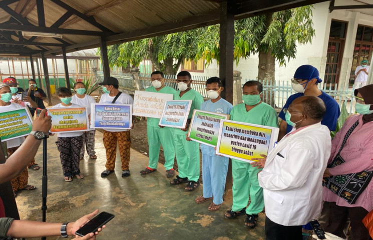 7 Pasien Sembuh Corona Dipulangkan RSUD Jayapura 